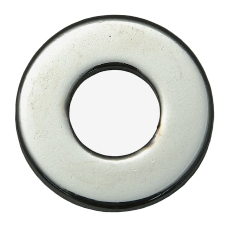 Midwest Fastener Flat Washer, For Screw Size 1/4" , Steel Chrome Plated Finish, 10 PK 74351